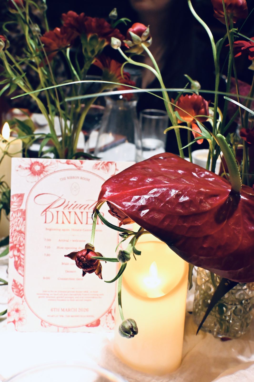 Fine dining centrepiece
